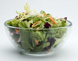 Pathogens such as Salmonella can be found in vegetable salad
