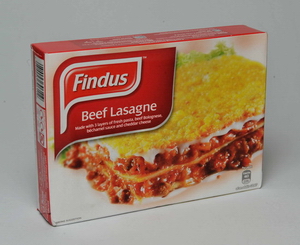The affected beef lasagne product