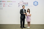 Photo 5： Miss Tang Hoi Ling, the first runner‐up of the Low-Salt and Low-Sugar Front-of-pack Label Design Competition.