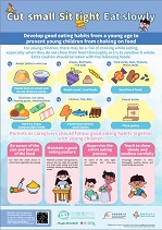 Cut small Sit tight Eat slowly