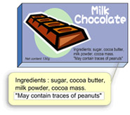 How do the labels of allergens look like? 3