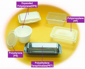 Common disposable food containers