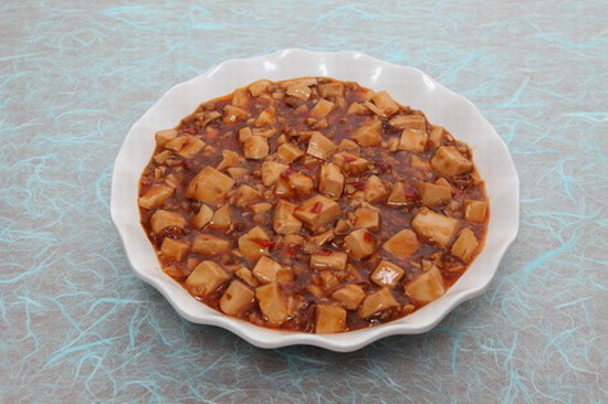Bean Curd with Minced Pork in Chili Sauce