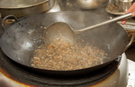 Blanching and stir-frying
