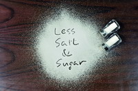 Less salt and sugar