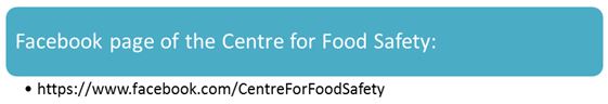 Facebook page of the Centre for Food Safety