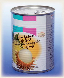 Canned fruits from Thailand