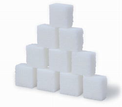 For a 2000 kcal-diet, free sugars shall contribute less than 10% of total energy, which is approximately 10 sugar cubes (weighs about 5g each).