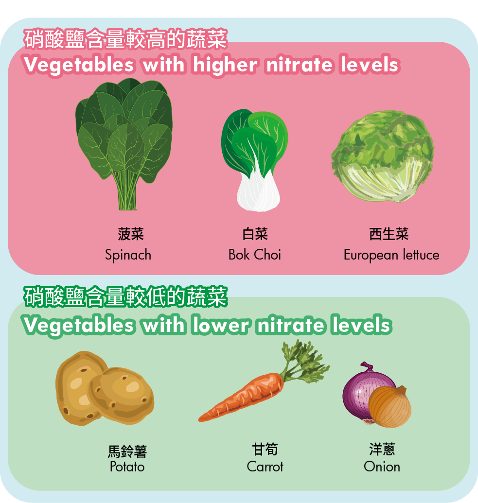 認清蔬菜中的硝酸鹽及亞硝酸鹽
