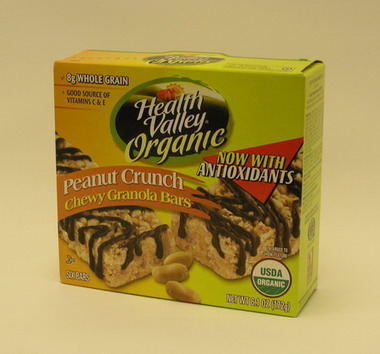 Several batches of the below peanut granola bars were recalled in Hong Kong