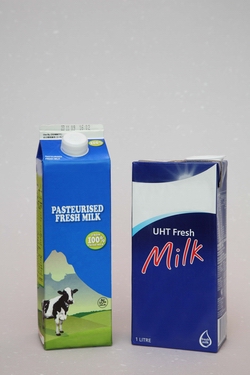 Pasteurised milk and UHT milk