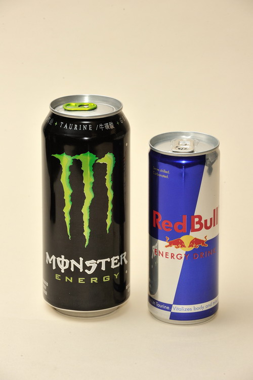 Energy drinks available on the market