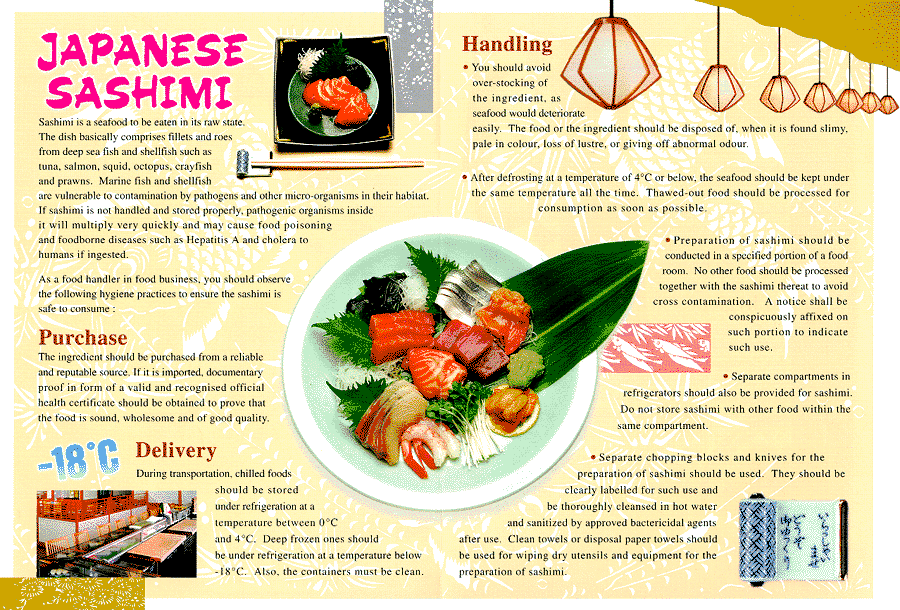 Japanese Sashimi&quot; leaflet
