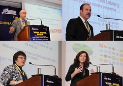 Dr. Peter VAN DAEL, Dr. Robert EARL, Dr. Jeanne M. HOSKIN and Ms Eva HURT give their presentation