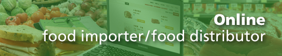 Online food importer/food distributor