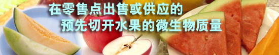 在零售点出售或供应的预先切开水果的微生物质量
