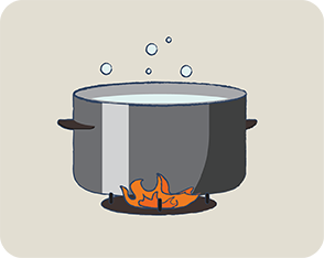 煮熟食物：彻底煮熟食物