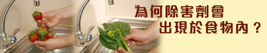 為何除害劑會出現於食物內？